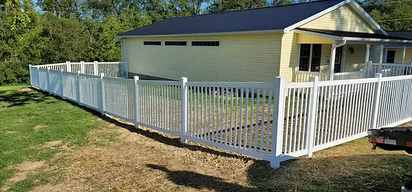 Vinyl Picket Fence by Stauffer Brothers
