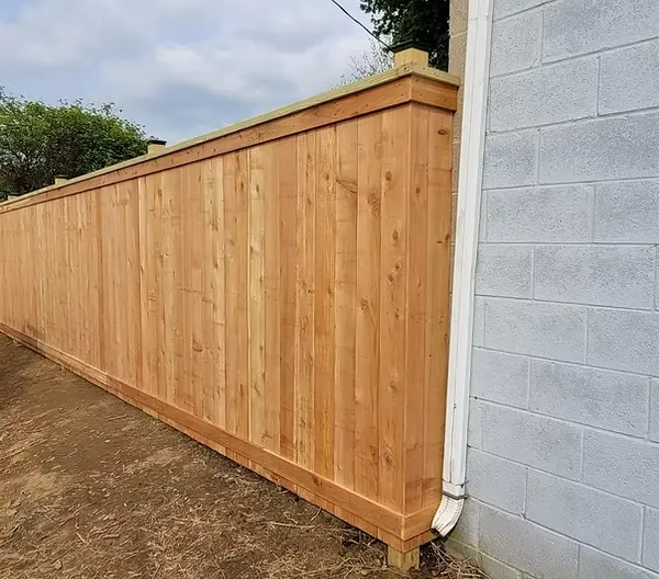 Cedar Wood Privacy Fence by Stauffer Brothers