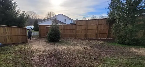 Treated Wood Privacy Fence by Stauffer Brothers
